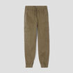 Pantalon cargo slim vert foncé femme