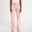 Jean bootcut taille haute rose clair femme