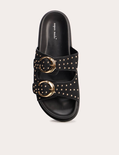 Sandales à sangle noir femme
