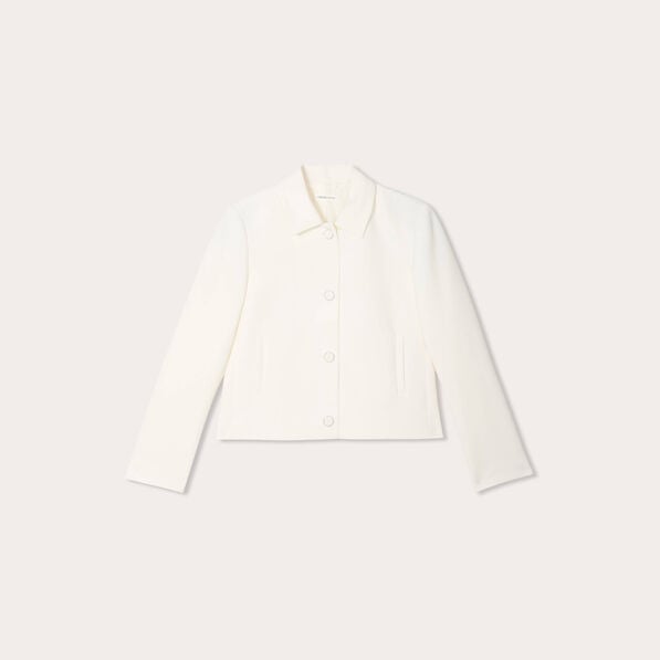 veste cintree boutonnee ecru femme Veste cintrée boutonnée ecru femme