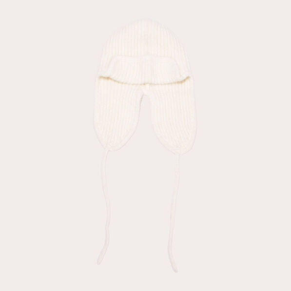 bonnet avec cordons ecru femme Bonnet avec cordons ecru femme