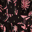 Robe longue évasée bretelles noir femme