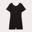 Combishort ajust&eacute;e noeud dos noir femme