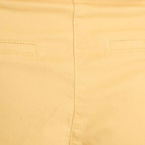 short chino ceinture jaune clair femme Short chino ceinturé jaune clair femme
