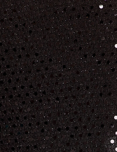 Pantalon large avec sequins noir femme