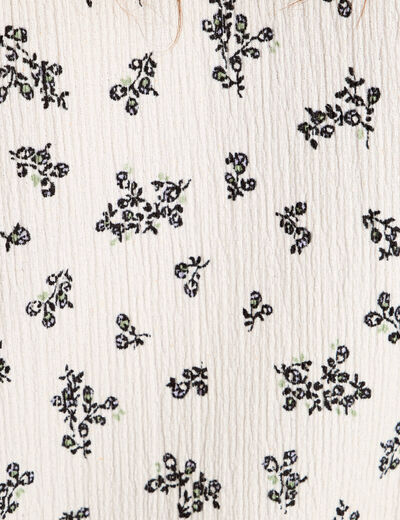 Blouse manches courtes blanc femme