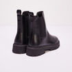 Bottines chelsea avec chaînes noir femme
