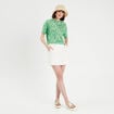 T-shirt manches courtes vert femme