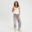Crop top avec noeud ecru femme