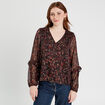 Blouse manches longues noir femme