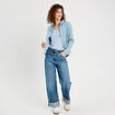 T-shirt manches courtes bleu clair femme