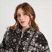 Veste matelass&eacute;e zipp&eacute;e noir femme