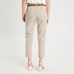Pantalon chino slim 7/8ème blanc femme