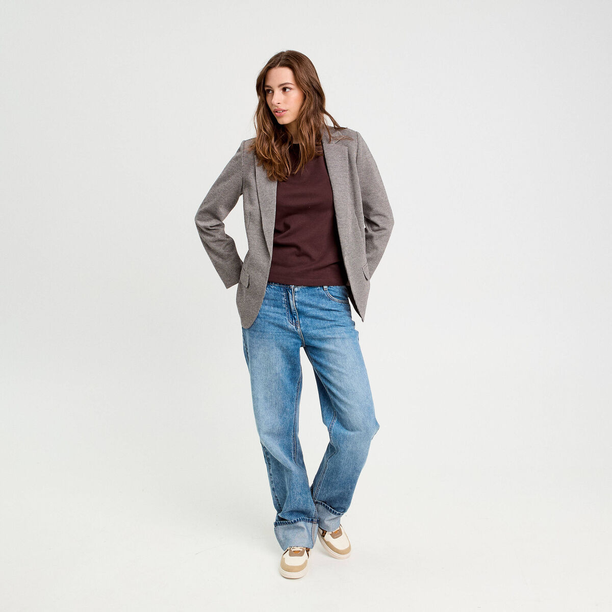 Débardeur sans manches marron foncé femme