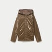 Parka r&eacute;versible &agrave; capuche taupe femme