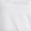 T-shirt col rond manches courtes blanc femme