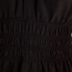 Robe évasée fluide noir femme