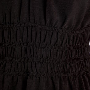 Robe évasée fluide noir femme