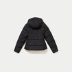 Doudoune cintr&eacute;e &agrave; capuche noir femme