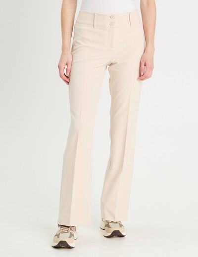 Pantalon flare sable femme