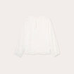 Blouse brodée ecru femme