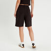 Bermuda large pinces noir femme