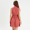 Robe chemise patineuse vieux rose femme