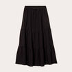 Jupe évasée longue noir femme