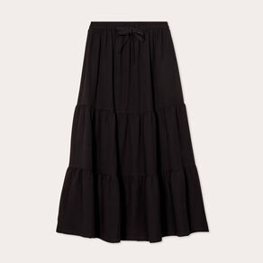 jupe evasee longue noir femme Jupe évasée longue noir femme