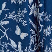 Robe chemise longue ceinturée bleu marine femme