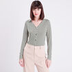 Blouse Charlotte - manches longues blanc femme