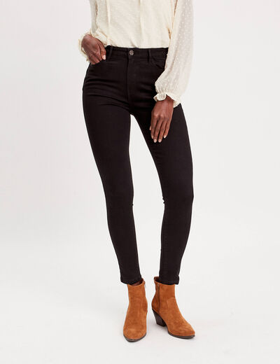 Jeans skinny taille standard noir femme