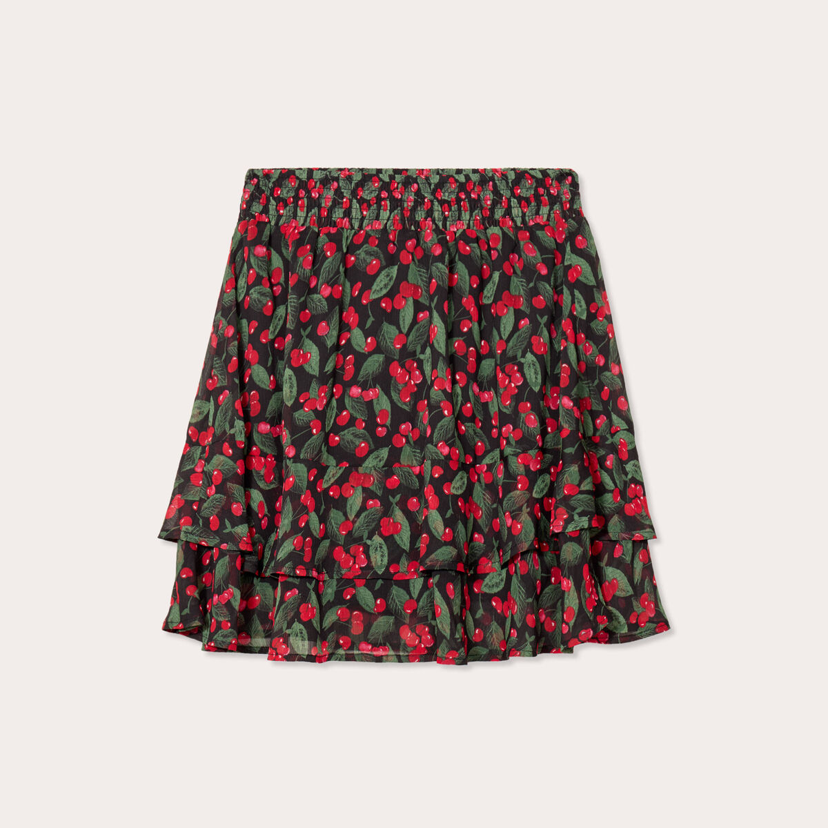 Jupe-short patineuse noir femme