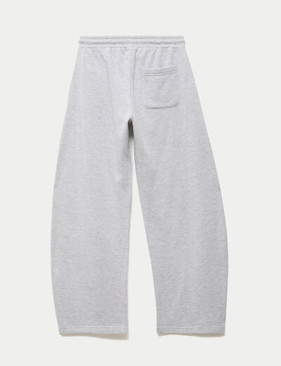 Jogging barrel gris clair femme