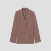 Veste esprit blazer droite taupe femme