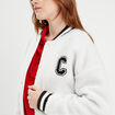 Gilet effet polaire ecru femme