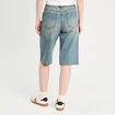 Bermuda large en jean denim double stone femme
