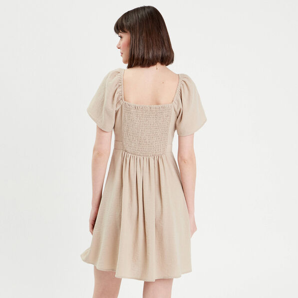 robe patineuse manches courtes beige femme Robe patineuse manches courtes beige femme