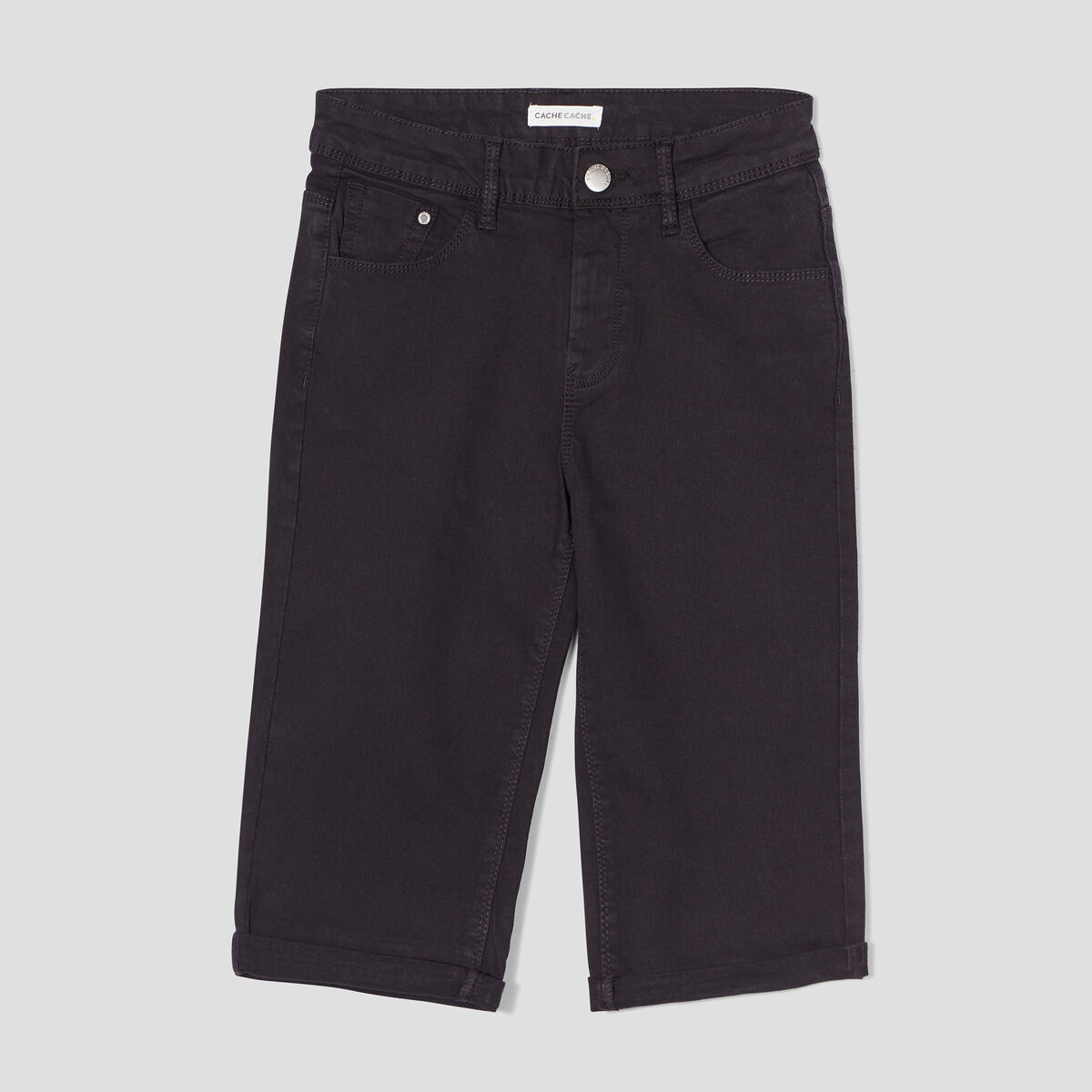 Pantacourt noir femme
