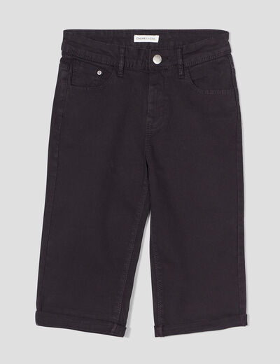Pantacourt noir femme