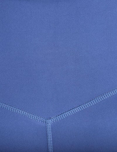 Leggings taille haute bleu fonc&eacute; femme