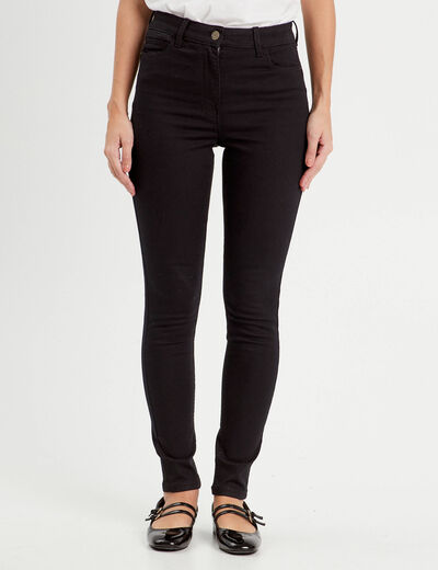 Jeans skinny push-up denim noir femme
