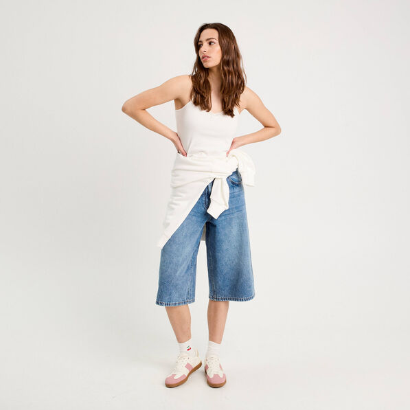 debardeur details dentelle ecru femme Débardeur détails dentelle ecru femme