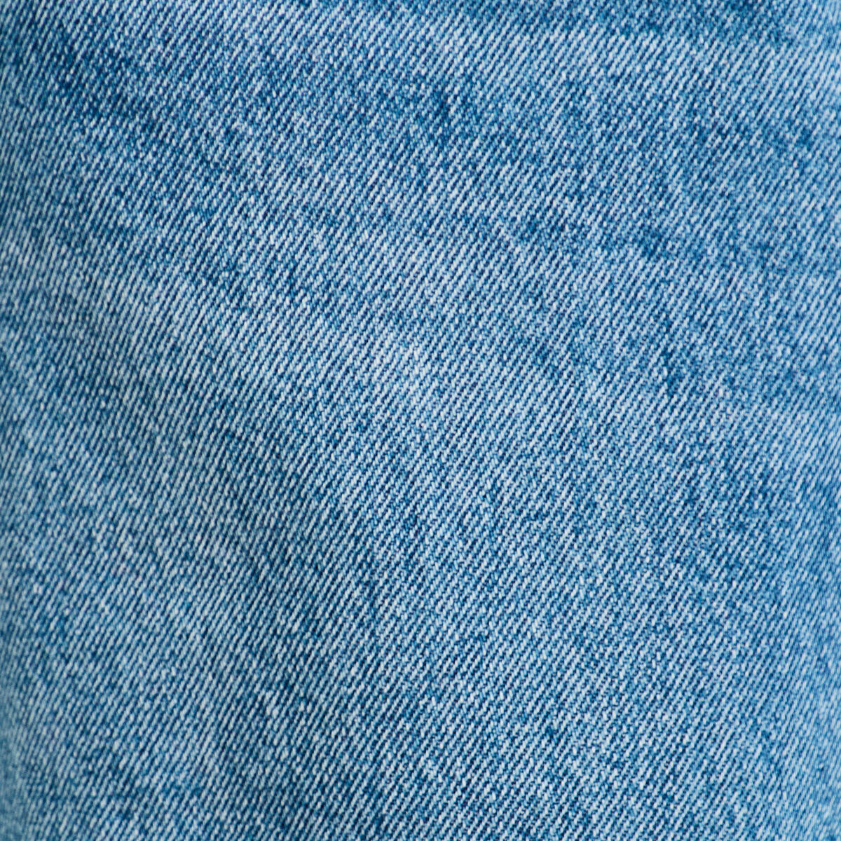 Jeans droit à revers denim double stone femme