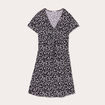 Robe évasée à coulisse noir femme
