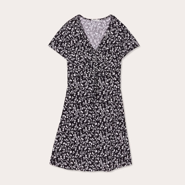 robe evasee a coulisse noir femme Robe évasée à coulisse noir femme