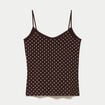D&eacute;bardeur ajust&eacute; col rond marron femme
