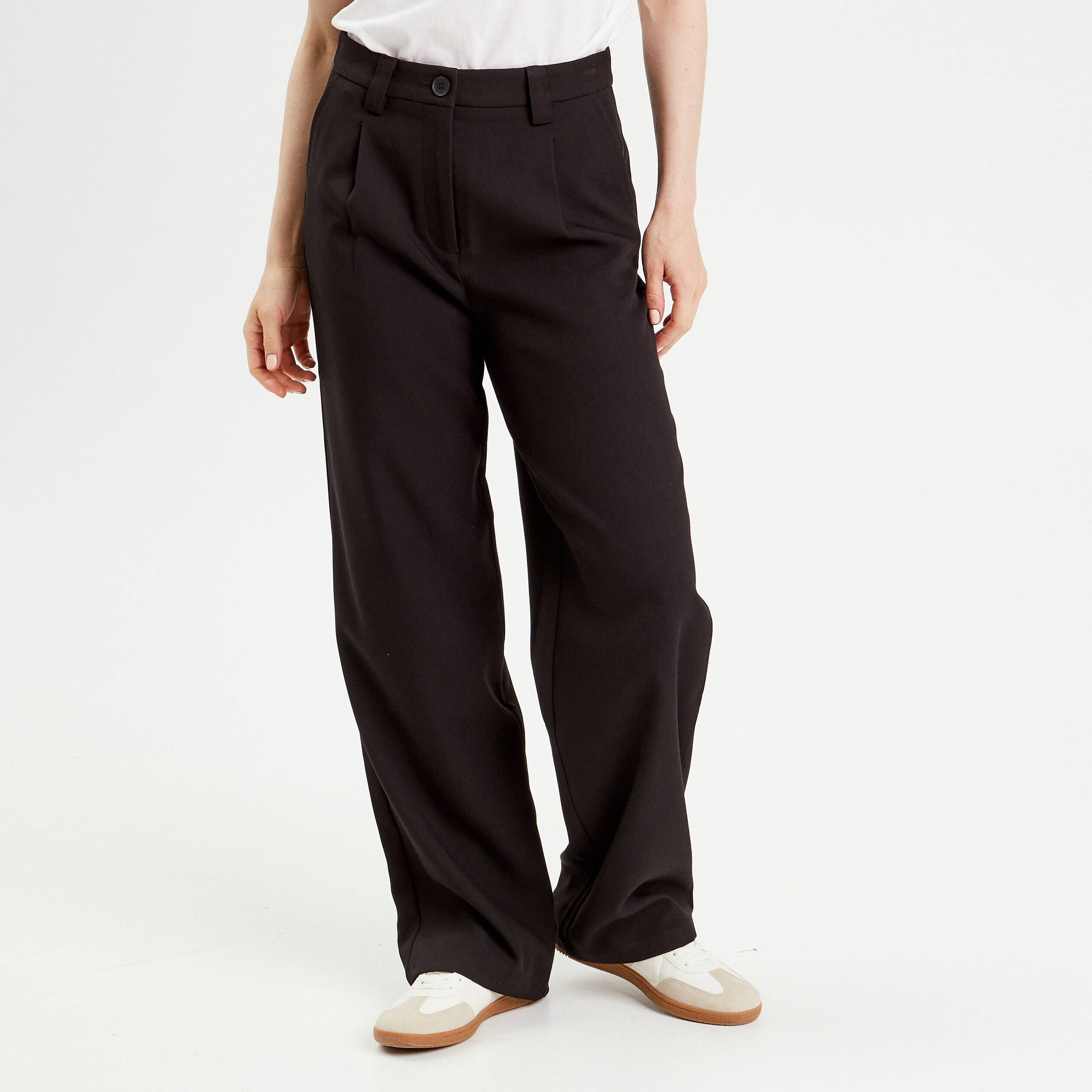 Pantalon fluide Noir Femme Vib s