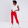 Pull debardeur avec col zippe ecru femme