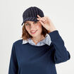 Casquette feutrine bleu marine femme